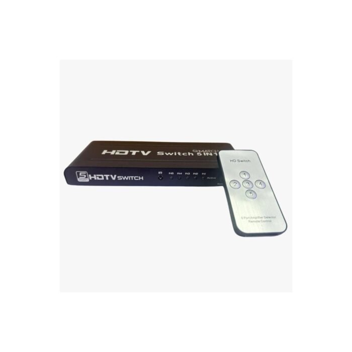 MATCH HDMI Switcher 5 IN 1 with remote - Image 1