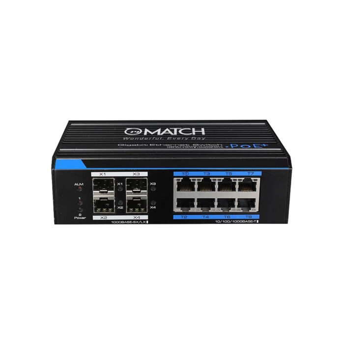 Industrial 8-Port Gigabit PoE+ 2/4-Port Gigabit SFP L2 Managed Ethernet Switch - Image 1