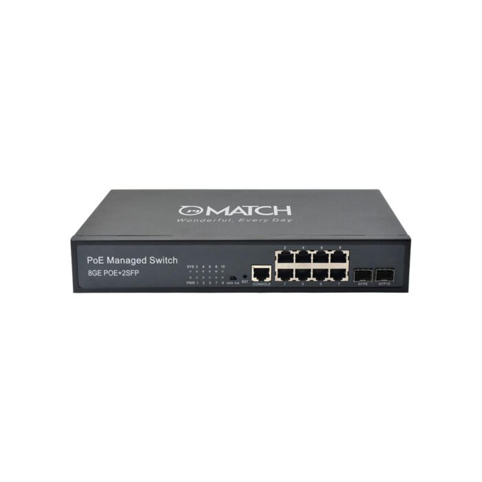 8 Port 10/100/1000 Giga with 2 SFP Optical Ports - Image 1