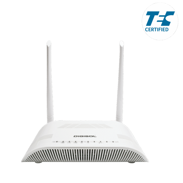 DIGISOL XPON ONU 300Mbps Wireless Router with 1 PON, 1 GE + 1 FE LAN Port- DG-GR1321-NV - Image 1