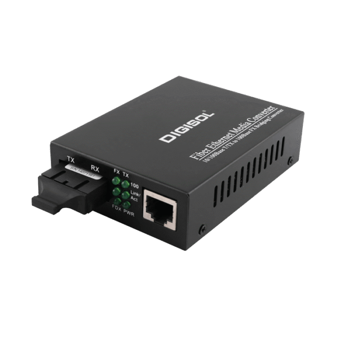 Digisol 1000Base Single Mode Media Converter (20Kms) – DG-MC6123E - Image 1