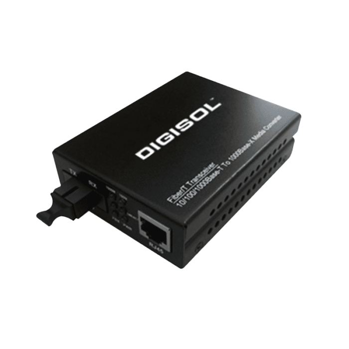DG-MC6123P – Digisol 1000Base-FX 802.3af/at PoE Media Converter - Image 1