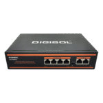 DIGISOL 4 Port PoE Fast Ethernet Unmanaged Switch with 2 Uplink Ports – DG-FS1006PF-B - Image 2