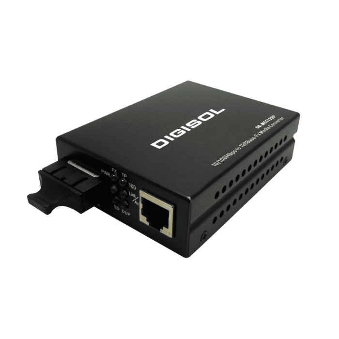 DG-MC5123P – Digisol 100Base-FX Single Mode PoE Media Converter - Image 1