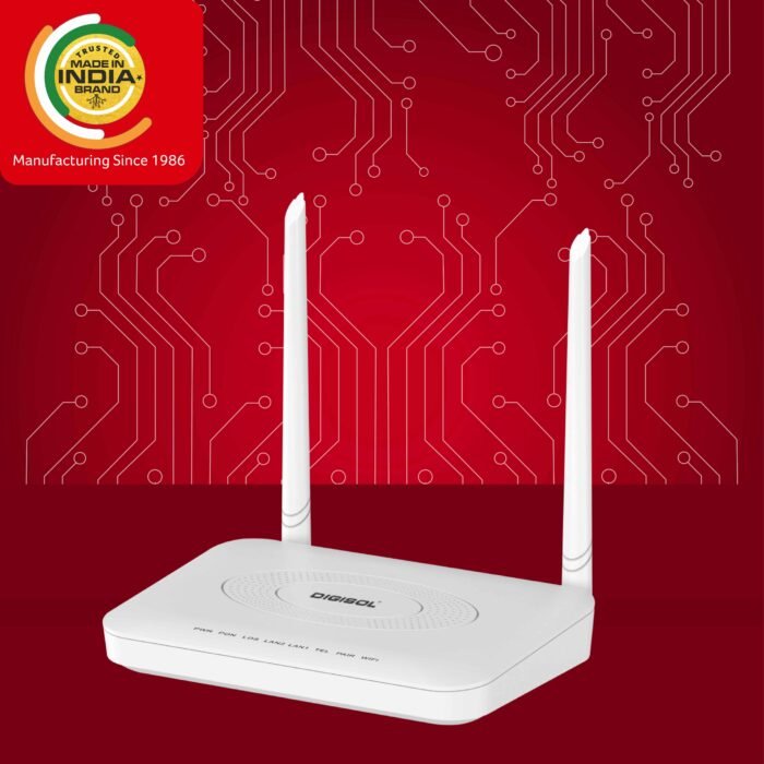 DG-GR1321 – Digisol XPON ONU 300Mbps Wi-Fi Router with 1 PON, 1 GE & 1 FE Port, 1 FXS Port | MADE IN INDIA - Image 2